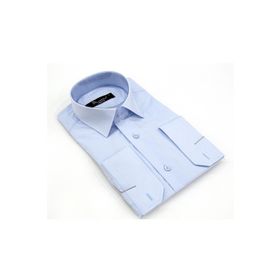 Dicotto Açık Mavi Slim Fit Düz Renk Uzun Kol Erkek Gömlek