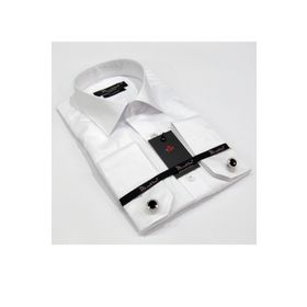 Dicotto Beyaz 8 Drop Micro Kumaş Kol Düğmeli Slim Fit Erkek Gömlek