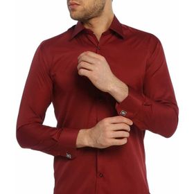 Dicotto Bordo Micro Kumaş Kol Düğmeli Slim Fit Düz Renk Gömlek