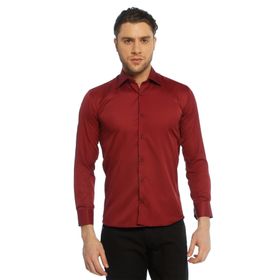 Dicotto Bordo Micro Kumaş Kol Düğmeli Slim Fit Düz Renk Gömlek