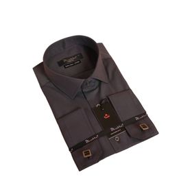 Dicotto Siyah Micro Kumaş Kol Düğmeli Slim Fit Erkek Gömlek