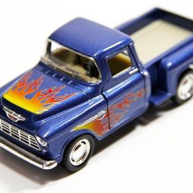 Diecast 1955 Chevy Stepside Pick-Up Çek-Bırak 1:32 Model Araç