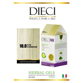 Dieci 10 Amonyaksız 10.00 Platin Kit Saç Boyası