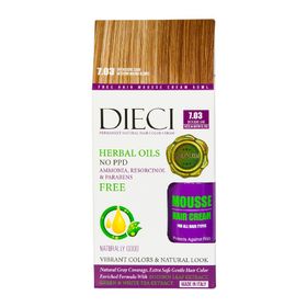 Dieci 10 Amonyaksız 6.4 Koyu Sarı Bakır Kit Saç Boyası