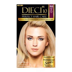 Dieci 10 Kit 10.0 Platin Sarı Saç Boyası
