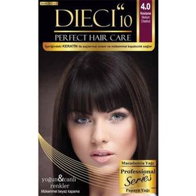 Dieci 10 Kit 4.0 Kestane Saç Boyası
