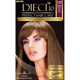 Dieci 10 Kit 7.77 Çikolata Kahve Saç Boyası