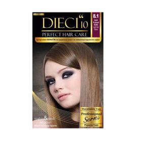 Dieci 10 Kit 8.1 Açık Kumral Küllü Saç Boyası