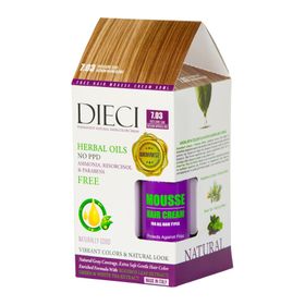 Dieci Hair Color Cream Herbal Oils Amonyaksız 7.03 Orta Dore Sarı Saç Boyası