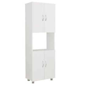 Dienni Beyaz 4 Kapaklı Bölmeli 161x56x32 cm Çok Amaçlı Dolap