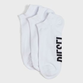 Diesel 00SI8H-0LDAZ-E4124 Unisex 3'lü Beyaz Çorap