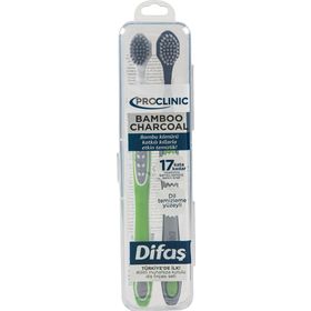 Difaş 512056 1+1 Proclinic Bamboo Charcoal Diş Fırçası