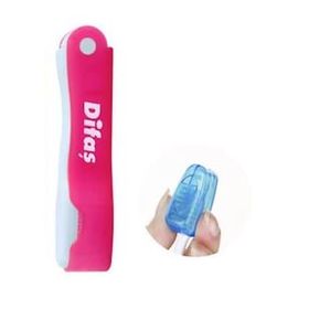 Difaş 715775 Kırmızı Katlanır Mini Diş Fırçası Koruyucu