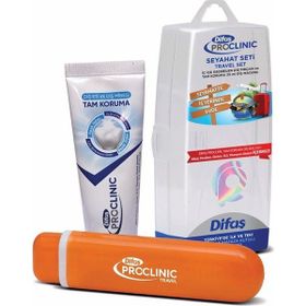 Difaş 715779 Proclinic Kutulu Set Koruyucu Hediyeli Seyahat Çanta Diş Macunu Fırça