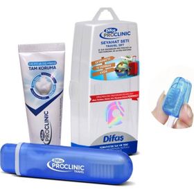 Difaş 715779 Proclinic Kutulu Set Koruyucu Hediyeli Seyahat Çanta Diş Macunu Fırça