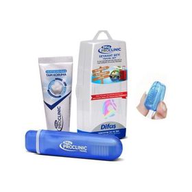 Difaş 715779 Proclinic Kutulu Set Koruyucu Hediyeli Seyahat Çanta Diş Macunu Fırça