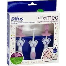 Difaş Babymed 3'lü Set Pembe Ekstra Yumuşak Diş Fırçası