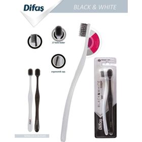 Difaş Black and White Yumuşak 2 Adet Diş Fırçası