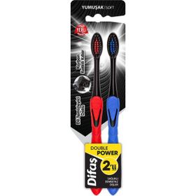 Difaş Double Power 1+1 2 Adet Diş Fırçası