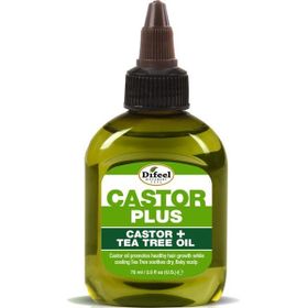 Difeel Castor + Tea Tree Oil 75 ml Yavaş Uzayan Saçlara Özel Saç Bakım Yağı