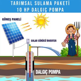 Diğer 10 HP Dalgıç Pompa Tarımsal Sulama Sistemi