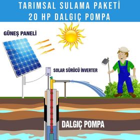 Diğer 20 hp Dalgıç Pompa Tarımsal Sulama Sistemi