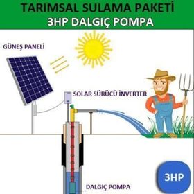 Diğer 3 hp Dalgıç Pompa Tarımsal Sulama Sistemi