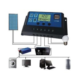 Diğer 30 Amper 12V 24V Solar Akü Şarj Kontrol Cihazı