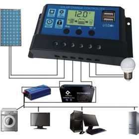 Diğer 30 Amper 12V 24V Solar Akü Şarj Kontrol Cihazı
