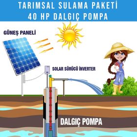 Diğer 40 HP Dalgıç Pompa Tarımsal Sulama Sistemi