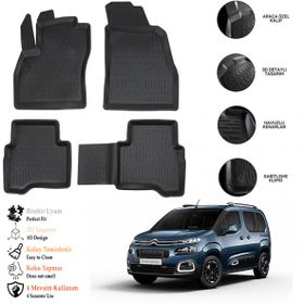 Diğer Citroen Nemo 2025 3D Havuzlu Paspas