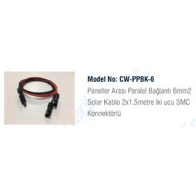 Diğer Paneller Arası Paralel Bağlantı Kablosu 6 mm Solar Kablo