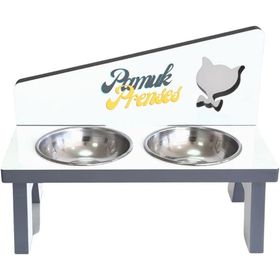 Diğer Pembe 2'li Çelik Kaseli Kedi ve Köpek Mama ve Su Kabı