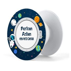 Digital Magnet Astronot Temalı Pop Socket Telefon Tutucu