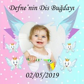 Digital Magnet Kız Bebek Diş Buğdayı Buzdolabı Magnet