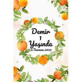 Digital Magnet Mandalina Temalı Doğum Günü Afiş