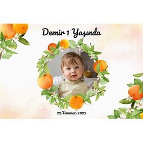 Digital Magnet Mandalina Temalı Doğum Günü Afiş