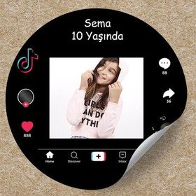 Digital Magnet Tik Tok Temalı Sticker