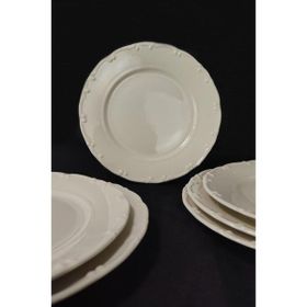 Digithome 25 cm Krem 6’lı Servis Tabağı