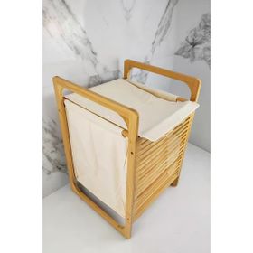 Digithome B9017 C1-1-100 Bambu Kirli Çamaşır Sepeti