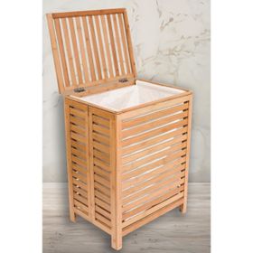 Digithome B9123 C1-1-100 Banyo Düzenleyici Bambu Çamaşır Kirli Sepeti