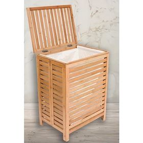 Digithome B9123 C1-1-100 Banyo Düzenleyici Bambu Çamaşır Kirli Sepeti