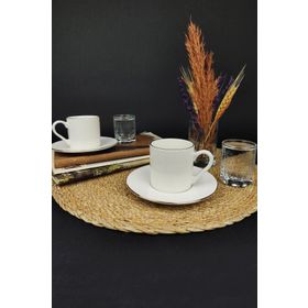 Digithome Soft Beyaz 6 Kişilik Fincan Takımı