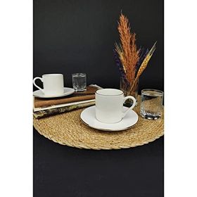 Digithome Soft Beyaz 6 Kişilik Fincan Takımı