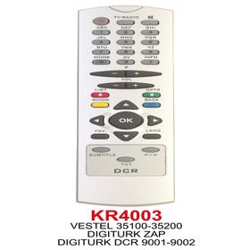 Digitürk DCR-9001-9002 Uydu Alıcı Kumandası