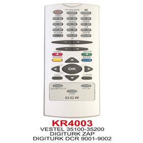Digitürk DCR-9001-9002 Uydu Alıcı Kumandası