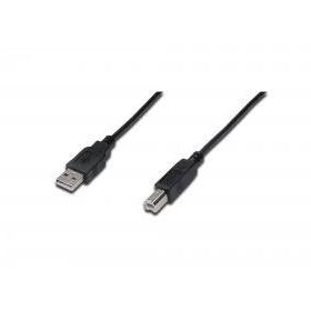 Digitus AK-300102-018-S 1,8 m USB 2.0 Siyah Yazıcı Kablosu