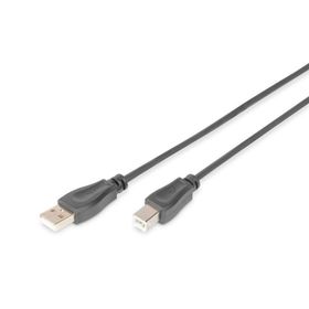 Digitus AK-300105-050-S USB2.0 5MT Siyh Bğlntı Kablo