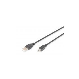 Digitus AK-300108-030-S 3M USB 2.0-Mini USB Kablo