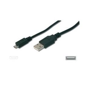 Digitus AK-300110-018-S 1.8 m USB 2.0 to Micro USB Erkek-Erkek AWH28 UL USB 2.0 Kablo